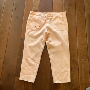 Light Pink Calvin Klein cut off sweatpants